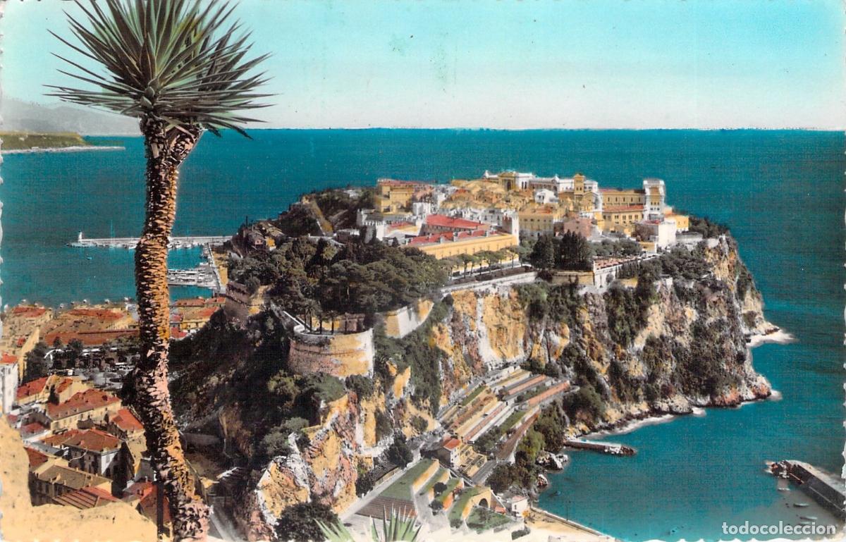 Postales: Postal de M&oacute;naco - Vista Panor&aacute;mica de Le Rocher y la Costa Azul