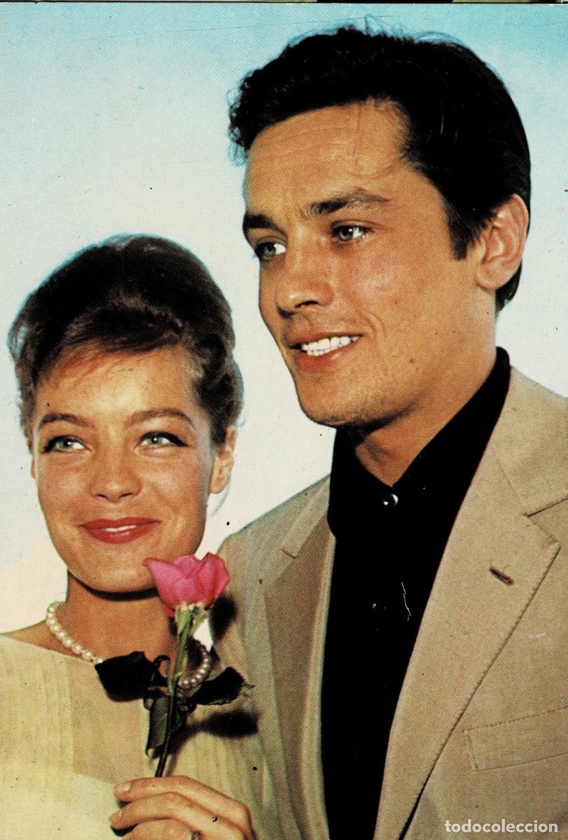 Postales: POSTAL DE CINE: DE ALAIN DELON Y ROMY SCHEIDER. P-CINE-1707