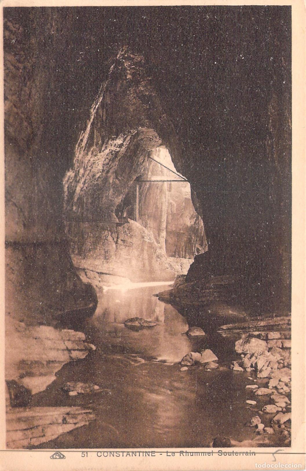 Postales: Postal de Constantina Argelia El Rhummel Subterr&aacute;neo