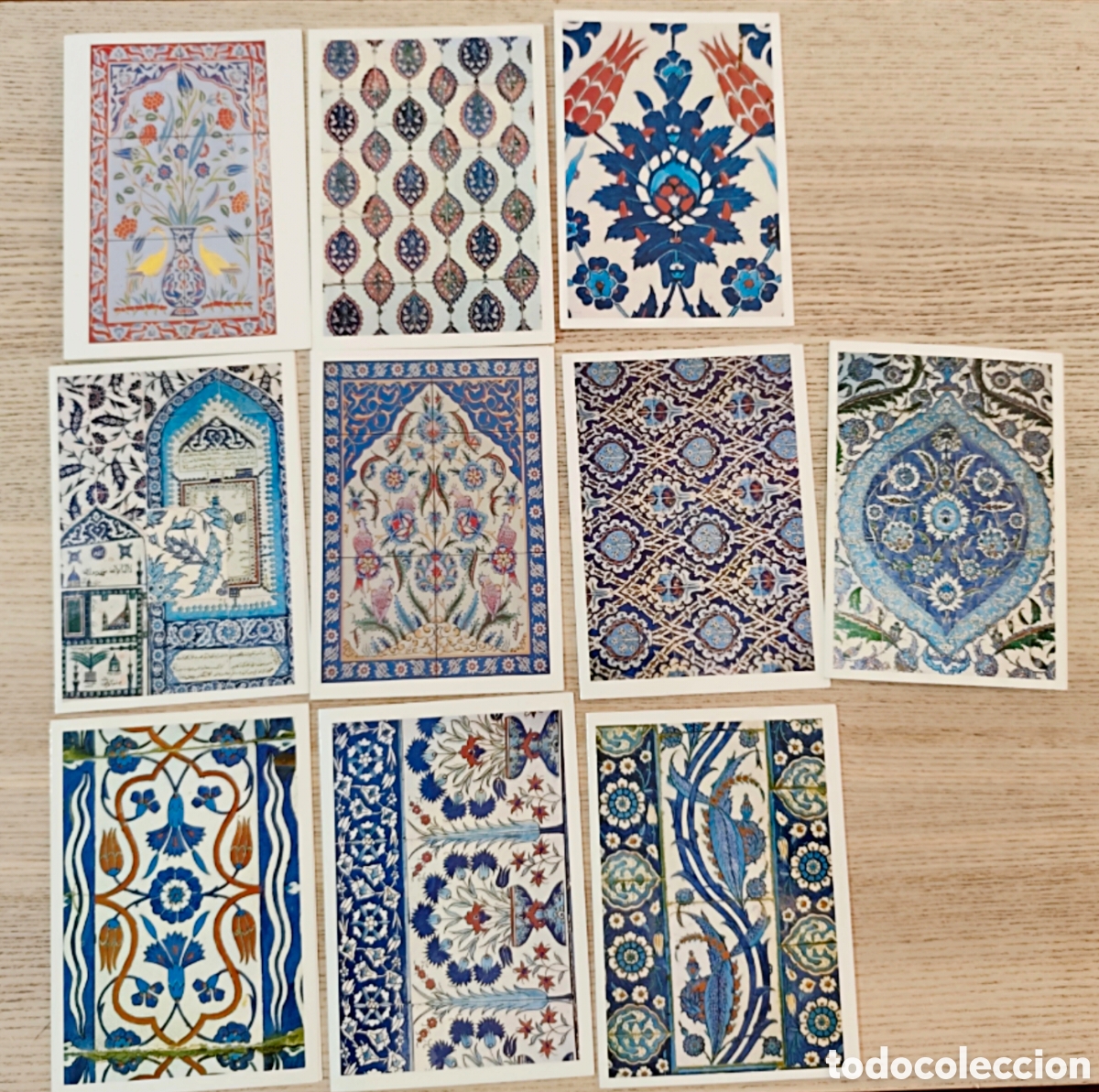 Postales: Lote TUR‑YAY (c. 1975) &bull; Postales de Azulejos Iznik y Arte Turco &bull; estuche 10 unidades