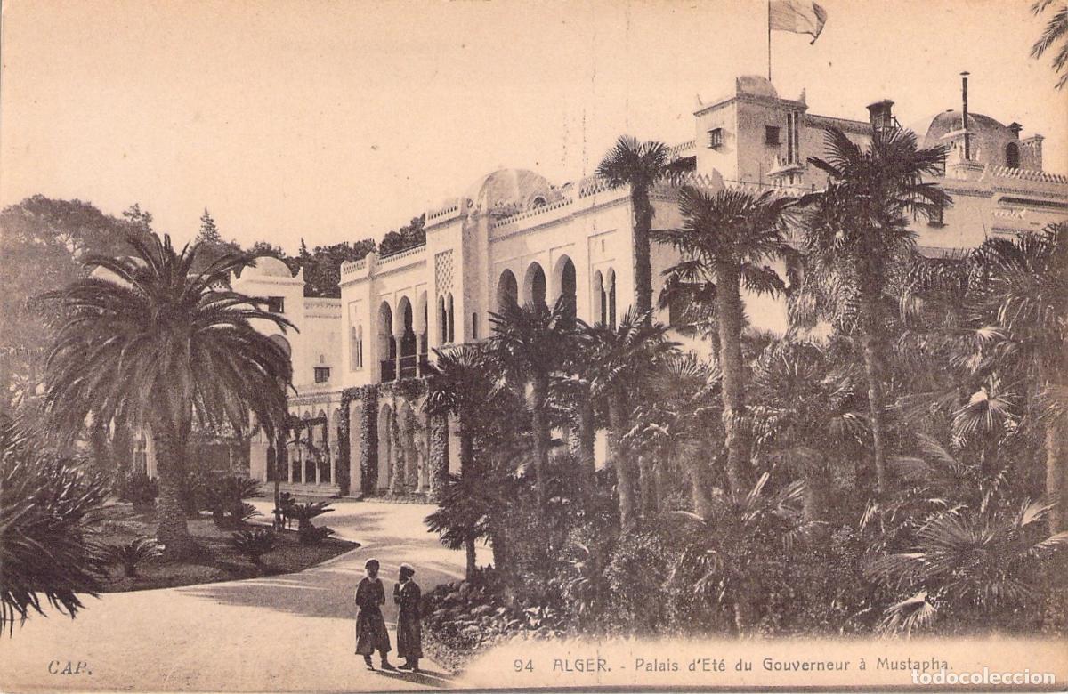 Postales: Postal de Argel: Palacio de Verano del Gobernador en Mustapha