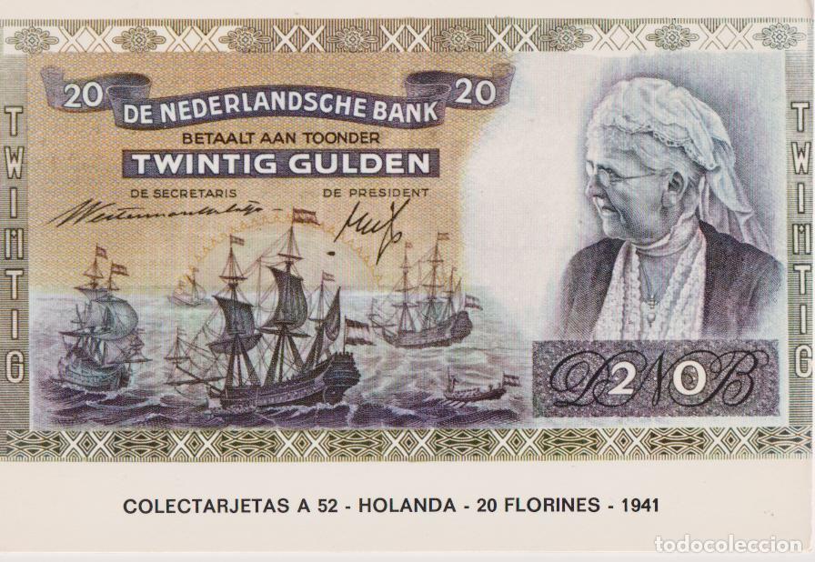 Postales: COLECTARJETAS A 52 &ndash; HOLANDA &ndash; 20 FLORINES &ndash; 1941 &ndash; S/C