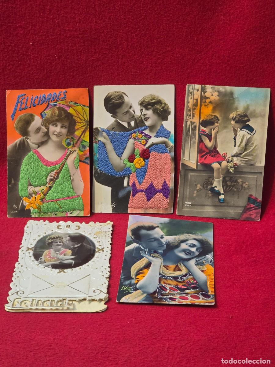 Postales: Lote postales antiguas. Escritas.