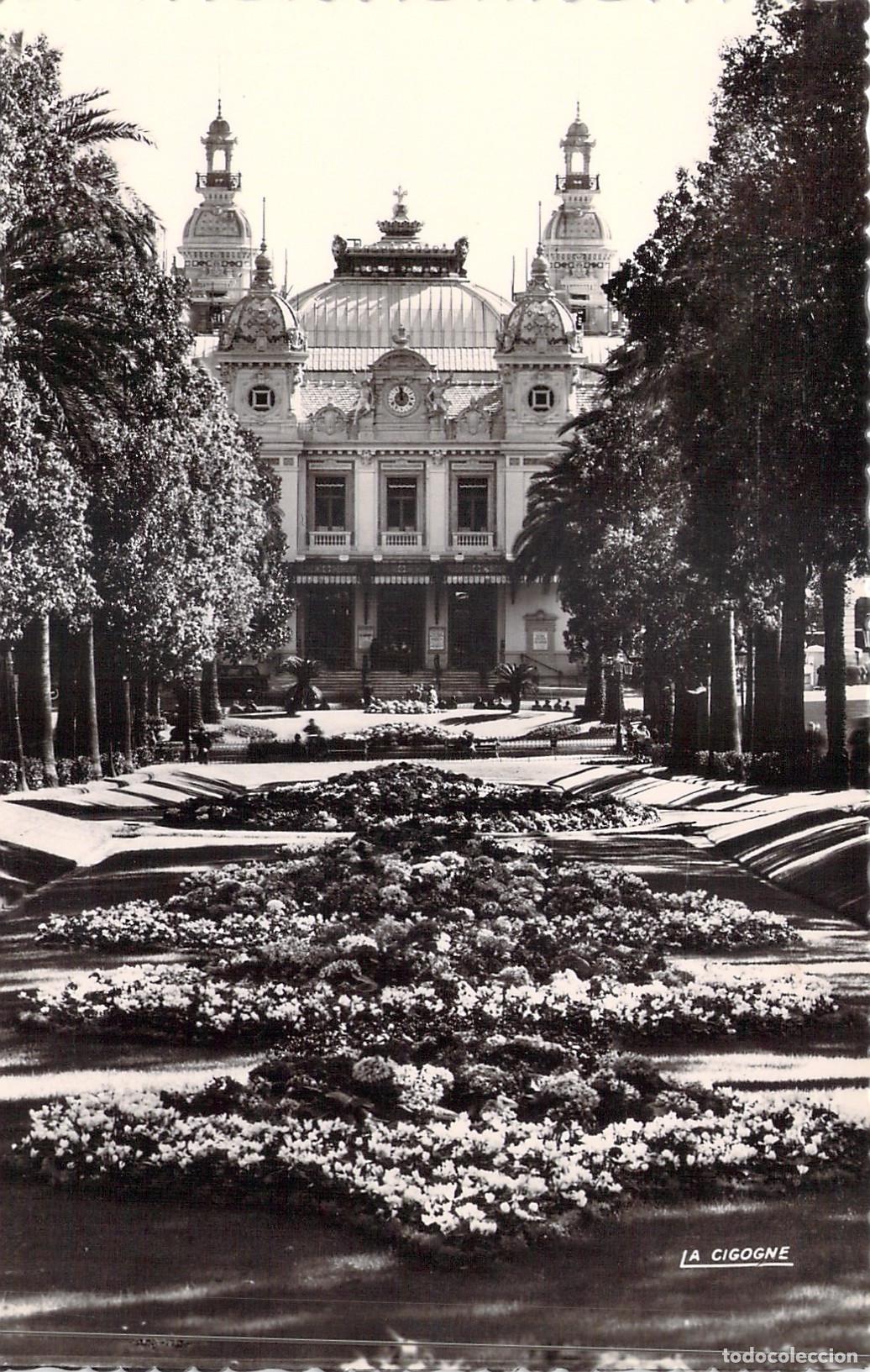 Postales: Postal de Monte-Carlo: Jardines y el Gran Casino de M&oacute;naco