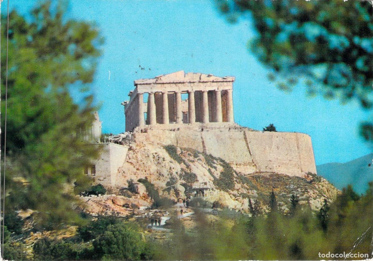 Postales: Postal del Parten&oacute;n en la Acr&oacute;polis de Atenas, Grecia