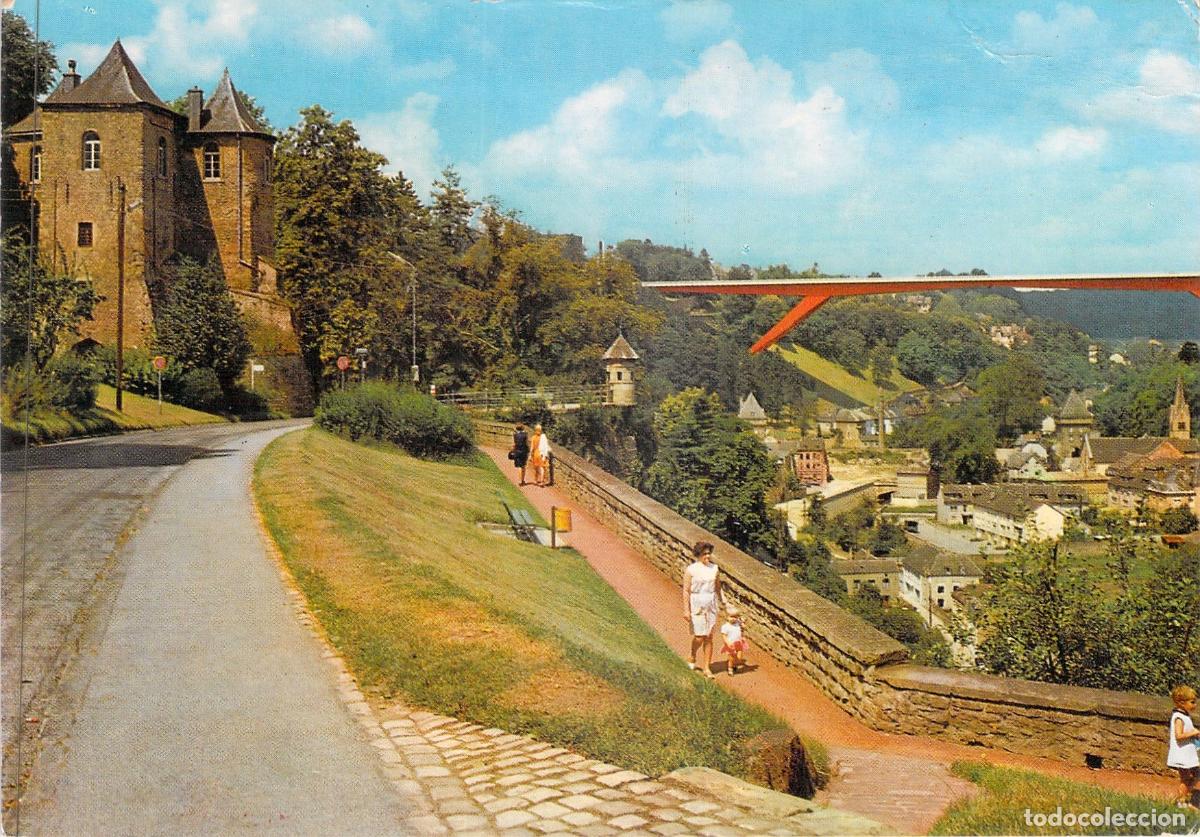 Postales: Postal de Luxemburgo: Les Trois Tours y Puente Gran Duquesa Carlota