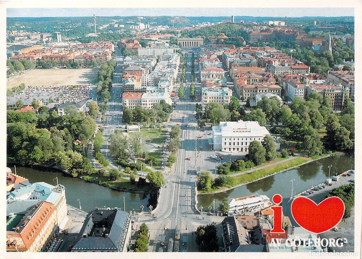 Postales: Postal de Vista A&eacute;rea de Gotemburgo Suecia I Heart Goteborg