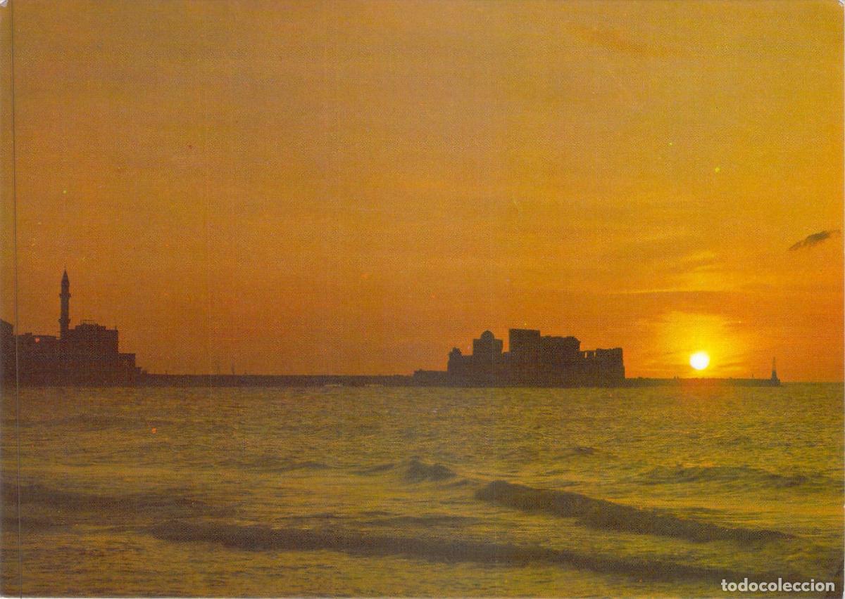 Postales: Postal de Sid&oacute;n Saida L&iacute;bano Castillo de los Cruzados al Atardecer