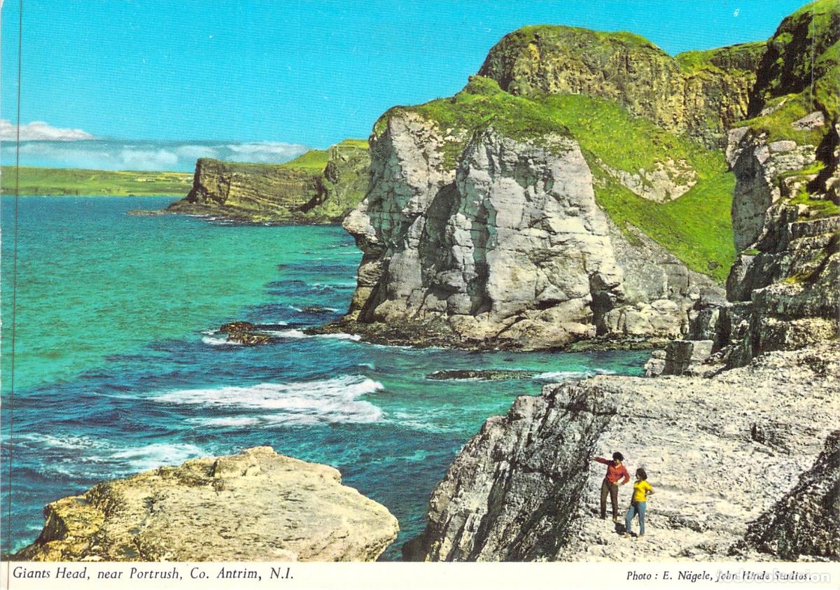Postales: Postal de Giant's Head cerca de Portrush, Condado de Antrim, Irlanda