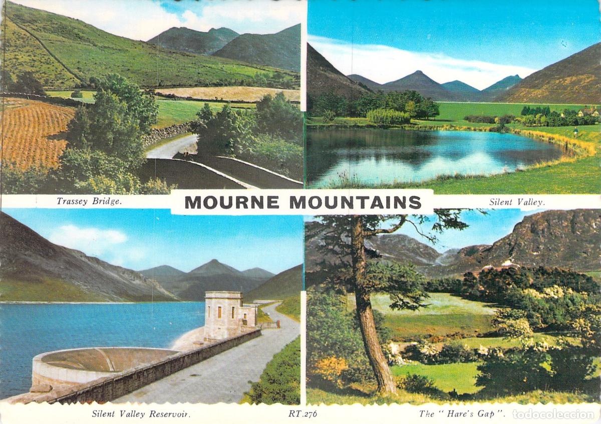 Postales: Postal de las Monta&ntilde;as de Mourne en Irlanda del Norte Silent Valley