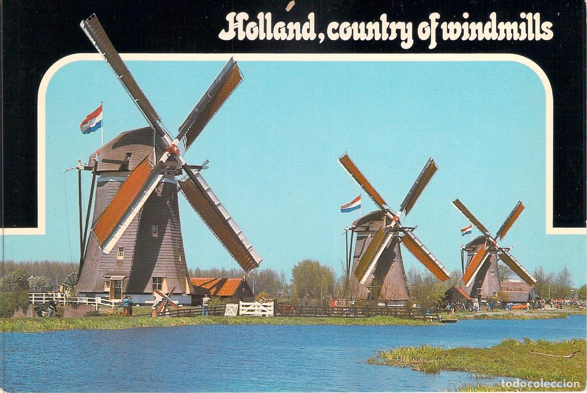 Postales: Postal Molinos de Viento en Wilsveen, Leidschendam, Holanda