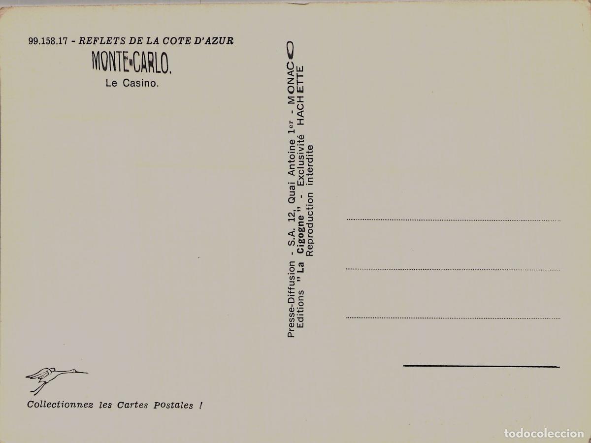Postales: Postal del Casino de Montecarlo en M&oacute;naco - Foto 2