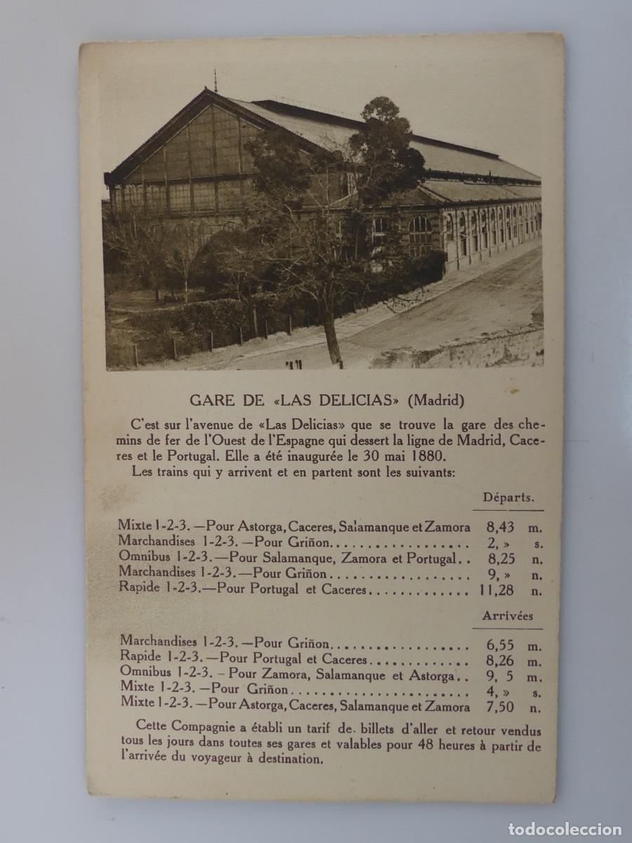 Cartoline: ANTIGUA TARJETA POSTAL - GARE DE LAS DELICIAS MADRID