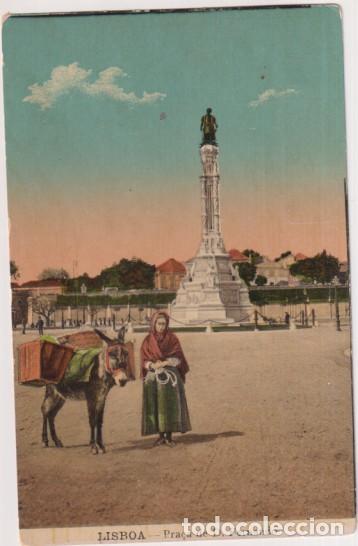 Postais: Lisboa. Plaza de D. Fernando. Sin usar