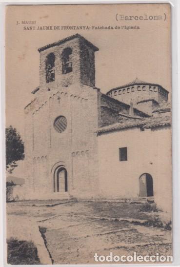 Cartes Postales: Sant Jaume de Frontanya. Fachada de L&acute;Iglesia. Foto. J. Mauri. Fototipia Hauser y Menet. Sin usar. M