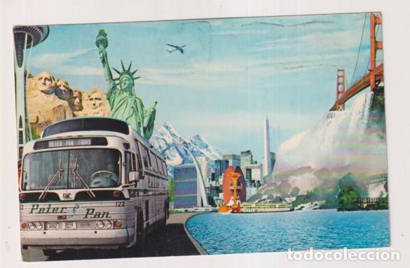 Postales: Viaje de Vacaciones de Peter Pan. Franqueado y fechado desde Boston el 31 Ago. 1979. Destino: Barcel