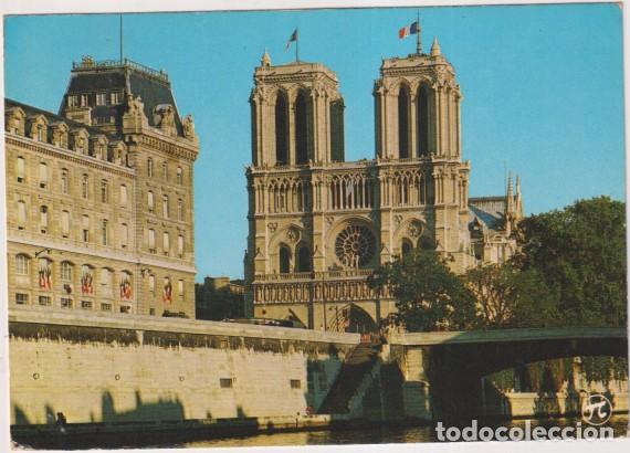 Cartoline: &rdquo;Paris. Notre-Dame &rdquo;&rdquo;Bajo el Cielo de par&iacute;s&rdquo;&rdquo; Franqueado y fechado el 30 May. 1973. Destini : Barcel
