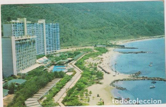 Cartoline: Venezuela. Vista parcial del Club Playa Azul. A&ntilde;os 70. ESCASA. Destino: Barcelona