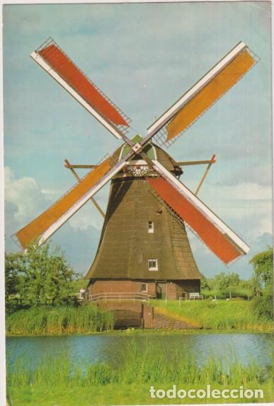 Postcards: Holanda. Molino de Kinderdijk. Franqueado y fechado en Amsterdam el 25 mar. 1975. Destino: Barcelona