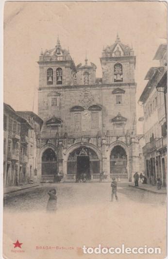 Postkarten: Braga (Portugal(. Bas&iacute;lica de S. de Braga. Sin usar