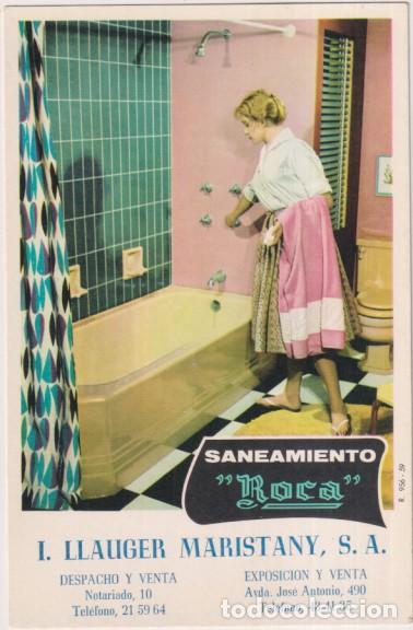 Postais: &rdquo;Postal Publicidad de Saneamiento &rdquo;&rdquo;Roca&rdquo;&rdquo;. L. Llauger Maristany. A&ntilde;o 1956&rdquo;