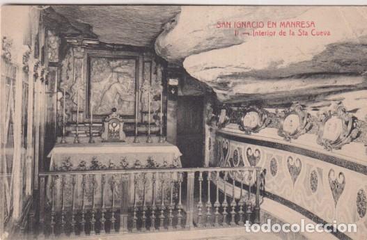 Cartoline: san Ignacio en Manresa II. Interior de la Santa cueva. Ed. &Aacute;ngel Toldr&aacute;. Barcelona. Sin usar