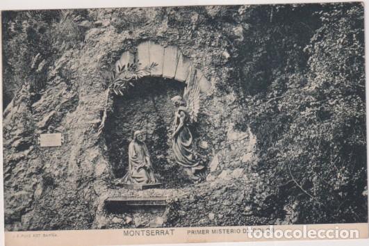 Postais: Montserrat. Primer Misterio de dolor. J. E. Puig. Fot. Barna. Sin usar
