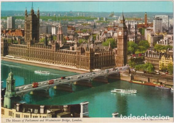 Postkarten: Londres. The House of Parliament and Westminster Bridge.
