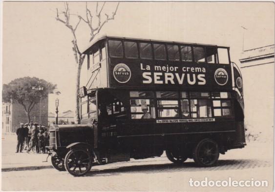 Cartoline: Compa&ntilde;&iacute;a General de autobuses. Publicidad de Eurofer. Amics del Ferrocarril. 1975
