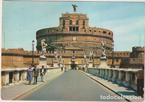 Postales: Roma. Castello de San &Aacute;ngelo. Franqueado y fechado en Roma el 19 Nov. 1964. Destino: Barcelona
