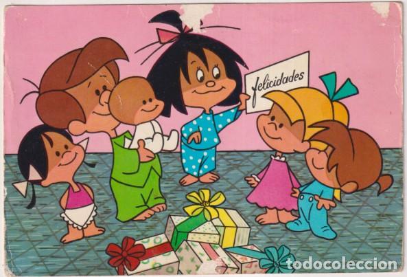 Postales: Postal de Vamos a la Cama de la Familia Teler&iacute;n. Fechado el 24 Junio 1966