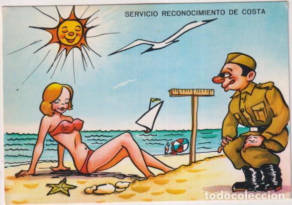Postales: Postal de la Mili. Servicio de Reconocimiento de Costa. Fechado el 30 de Jul. 1974
