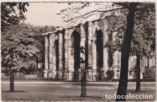 Postales: Foto- Postal. Reims (Francia). La Puerta de marte. Franqueado y Fechado el 31 Dic. 1956. Destino Bar