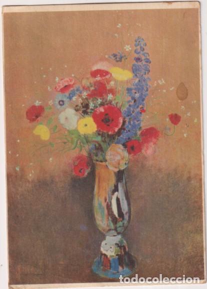 Postales: &rdquo;Un Vado de Flores de Red&oacute;n. Museo del Impresionismo. Paris. Publicidad de &rdquo;&rdquo;Caisse Nationale d&uml;Espa