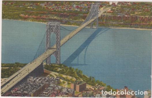 Postales: Nueva York. The George Washington Bridge. Sin usar