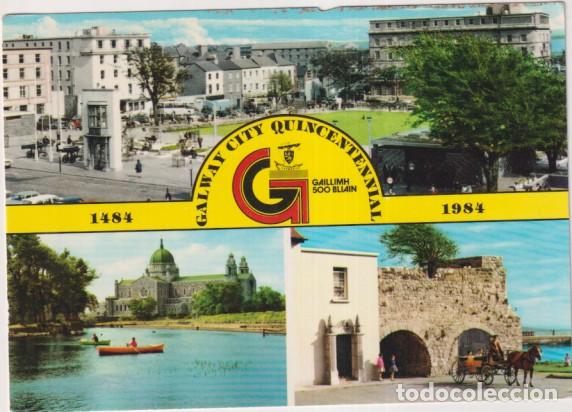 Postales: Irlanda. Galway cITY QUINCENTENIAL 1484-1984. franqueado en Irlanda. Destino Espa&ntilde;a