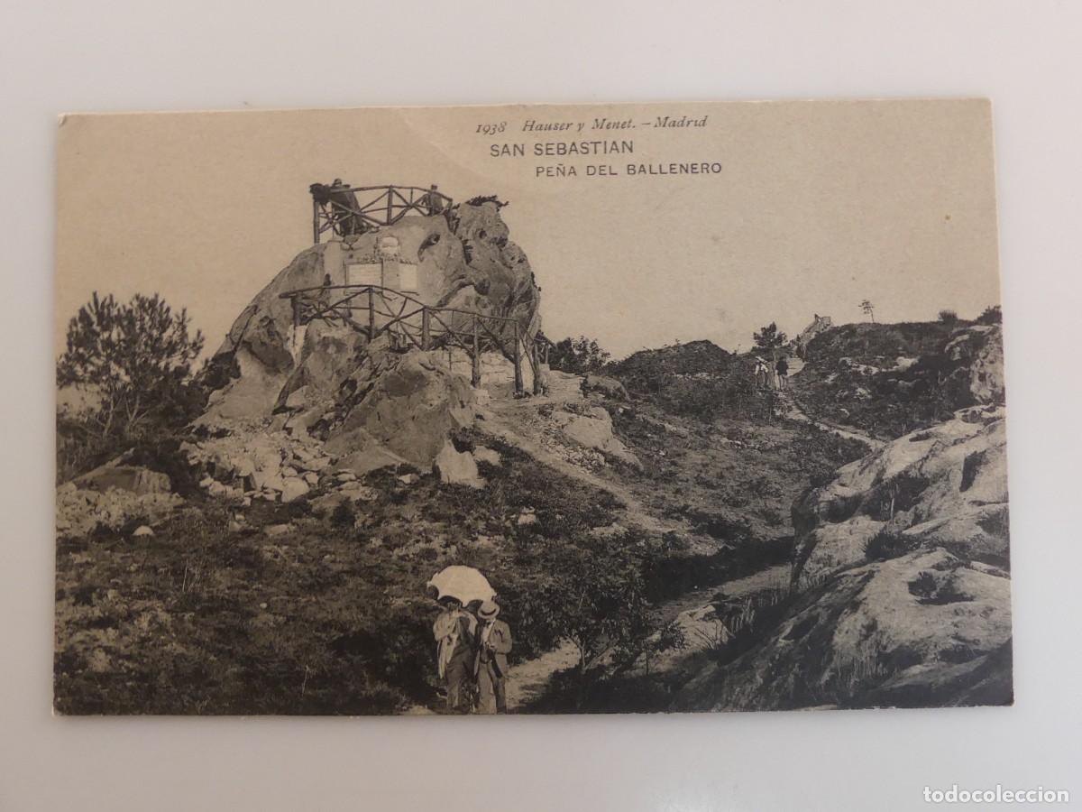 Cartoline: ANTIGUA TARJETA POSTAL - SAN SEBASTIAN PE&Ntilde;A DEL BALNEARIO