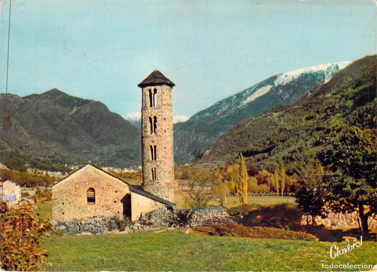 Postales: Postal de la Iglesia Rom&aacute;nica de Santa Coloma, Andorra