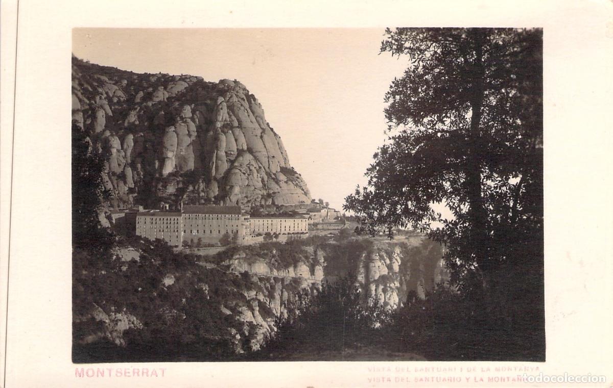Postales: Postal Santuario de Montserrat y Monta&ntilde;a Barcelona