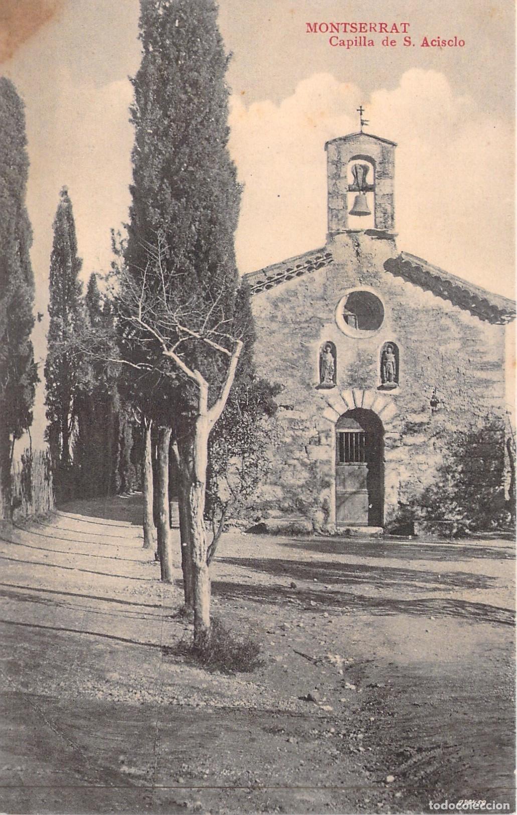 Postales: Postal de la Capilla de San Acisclo en Montserrat, Barcelona
