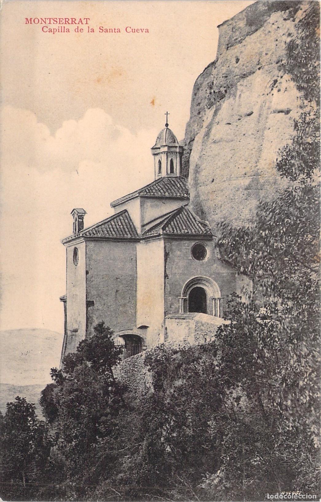 Postales: Postal de la Capilla de la Santa Cueva en Montserrat, Barcelona