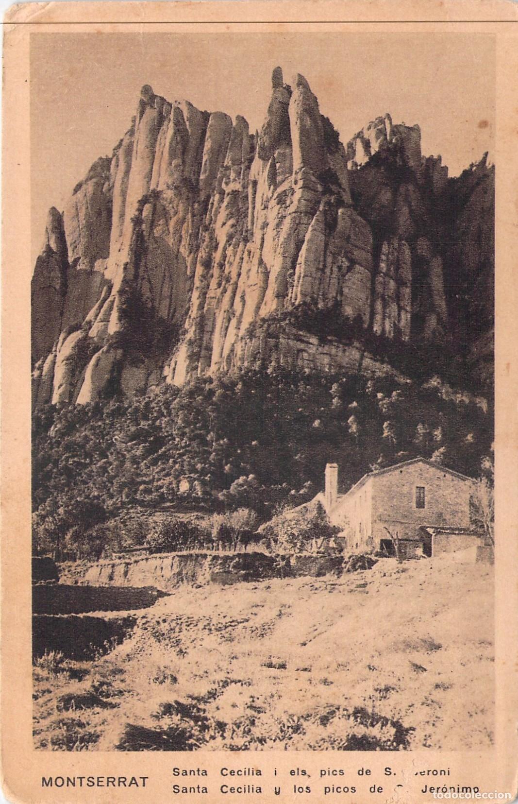 Postales: Postal de Montserrat, Santa Cecilia y picos de San Jer&oacute;nimo