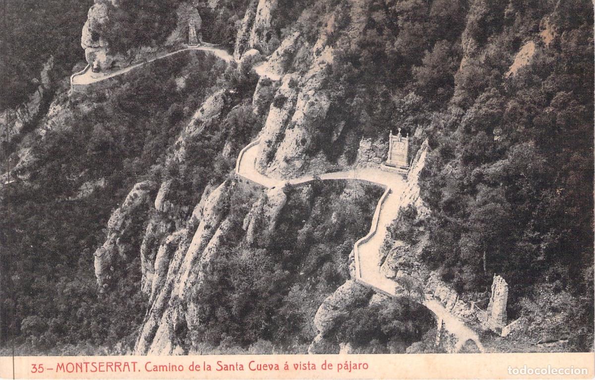 Postales: Tarjeta Postal de Montserrat: Camino de la Santa Cueva