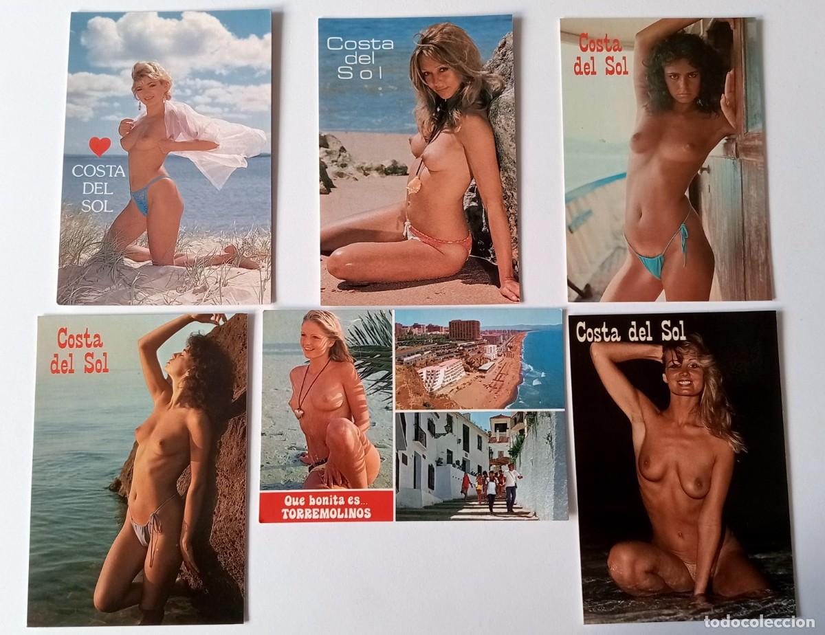 Postales: LOTE DE POSTALES DE LA COSTA DEL SOL (M&Aacute;LAGA) A&Ntilde;OS 80 SIN USO