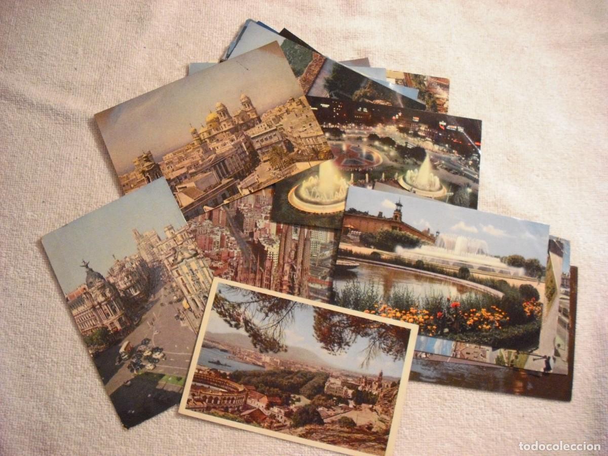 Postales: LOTE DE 22 POSTALES COLOR DE DIFERENTES LUGARES DE ESPA&Ntilde;A