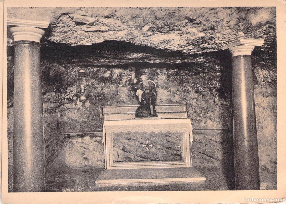 Postales: Postal de la Gruta de San El&iacute;as, Monte Carmelo, Caifa
