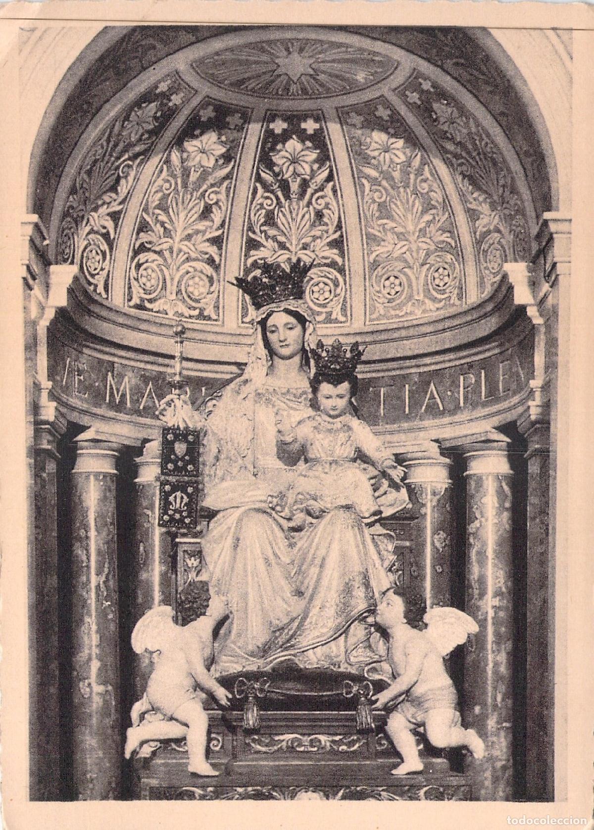 Postales: Postal de la Estatua Milagrosa de Nuestra Se&ntilde;ora del Monte Carmelo, Haifa