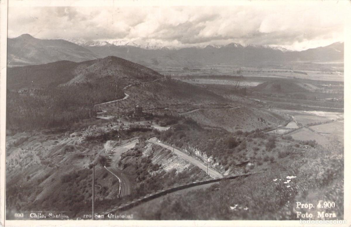 Postales: Postal de Santiago de Chile, Cerro San Crist&oacute;bal por Foto Mora