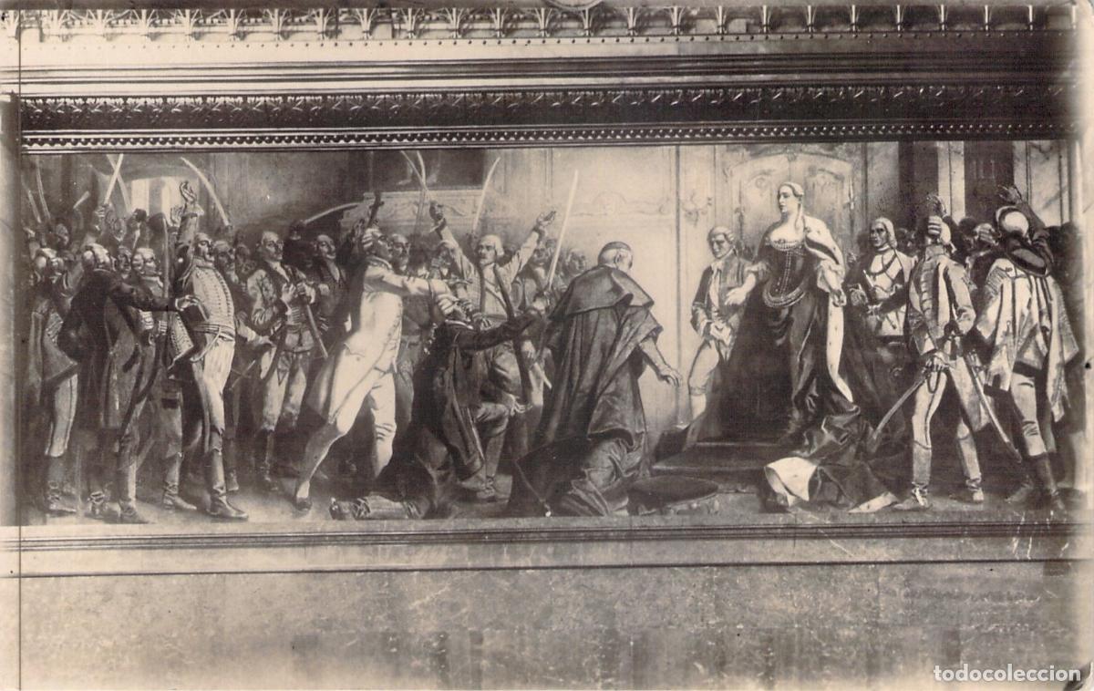 Postales: Postal del Fresco Moriamur en el Parlamento de Budapest