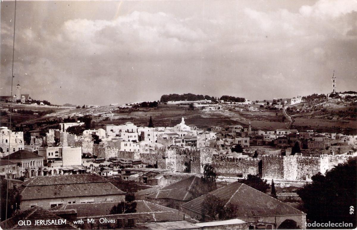 Postales: Postal Fotogr&aacute;fica de la Ciudad Vieja de Jerusal&eacute;n y Monte de los Olivos
